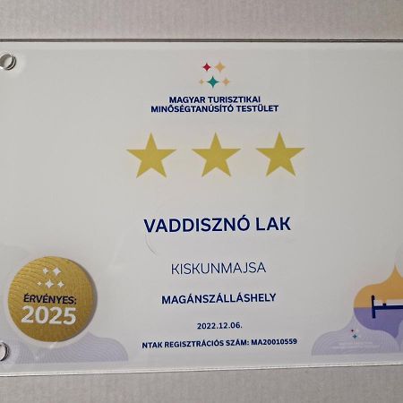 Villa Vaddinszo Lak Kiskunmajsa Exterior foto